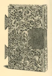 Silver gilt book cover, 1881