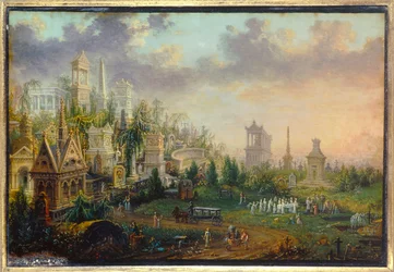 The cemetery of Pere Lachaise in Paris