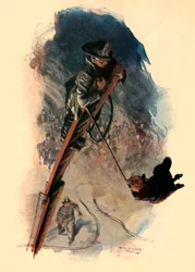 Full Width of the Street Swung The Pendent Figure