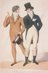 Morning Walking and Riding Dresses, c1810