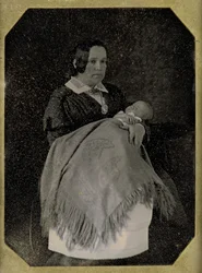 Mrs. Thomas Ustick Walter and Her Deceased Child, ca. 1846