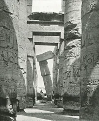 Columns of the Hypostyle Hall, Karnak, Egypt, 1895