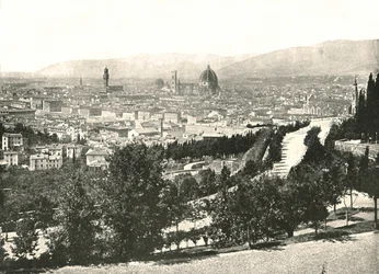 Panorama of the City of Florence, Italy