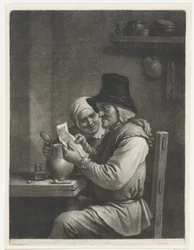 Man and Woman Reading a Letter