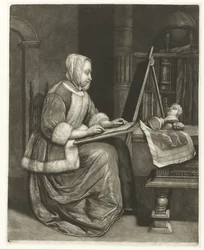 Woman Drawing