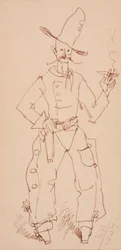 Cowboy Smoking