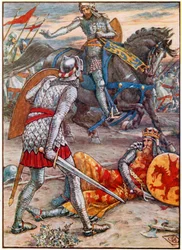 Sir Lancelot Forbids Sir Bors to Slay the King