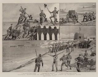 Practical Instruction in Field Firing at the School of Musketry, Hythe