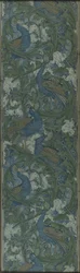 Cut Panel of Fig and Peacock Wallpaper, c. 1895