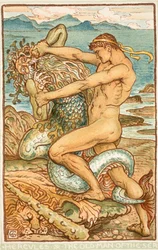 Hercules and the Old Man of the Sea, Illustration from 