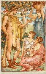 Hercules and the nymphs, illustration from 