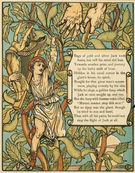 Jack Descending the Beanstalk from Jack and the Beanstalk