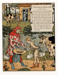 Jack Sells His Cow for Beans, from The Blue Beard Picture Book, pub. 1879