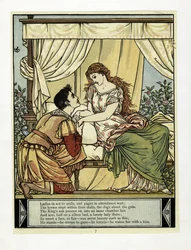 The Prince Wakes Beauty, from The Blue Beard Picture Book, pub. 1879