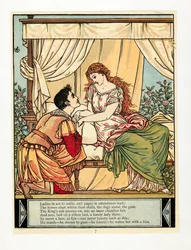 The Prince Wakes Beauty, from The Blue Beard Picture Book