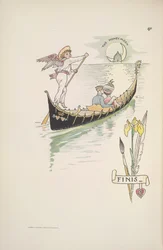 The Honeymoon. The couple in a gondola