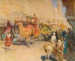 An Arab Wedding Procession