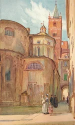 The Romanesque Church at Albenga, c1910, 1912