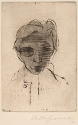 Gloomy Face, Self-portrait