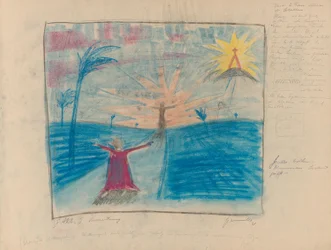 Notebook: Ziganka - The Dreaming Boy. Pantomime Ballet for Music by Sonia Friedman-Gramatté. Stage Designs by Walter Gramatté