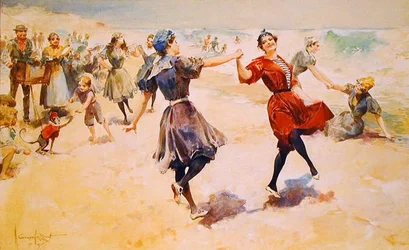 Frolicking on the Beach
