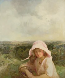 Girl in a landscape