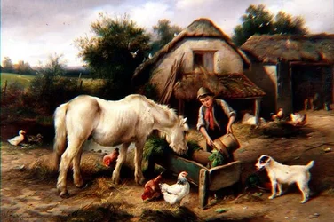 A Devonshire Farm Yard