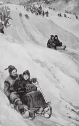 A Tobogganing-Slope in Canada
