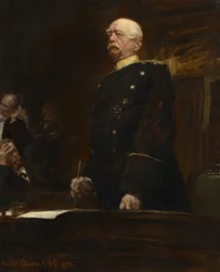 Portrait of Prince Bismarck in the Reichstag