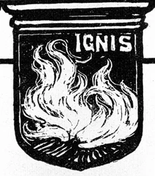 The Four Elements. The Fire. Xylography by Walther Püttner
