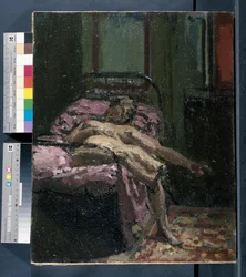 Nude on a Bed