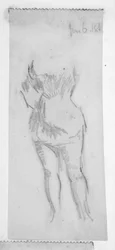 Sketch of a female figure