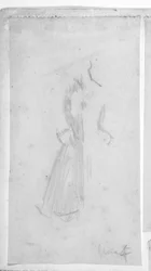 Sketch of a female figure