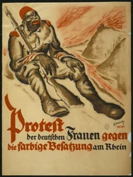 German Women Protest the Colored Occupation of the Rhine