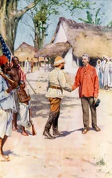 Livingstone and Stanley at Ujiji