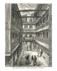 The Four Swans Inn Shortly Before Demolition