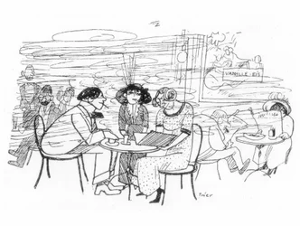 Writers in the Cafe des Westens