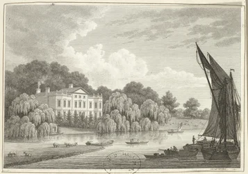 Country House with Lake and Boats
