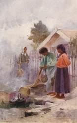 Cooking in a Hot Spring