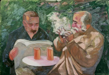 Men in a Tavern Garden