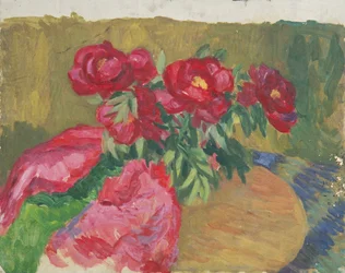 Peonies on Table