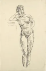 Leaning Female Nude
