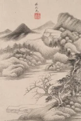 Landscape in the Style of Various Old Masters: Landscape after Dong Yuan