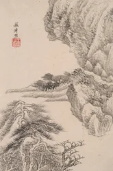 Landscape in the Style of Various Old Masters: Landscape after Wang Meng