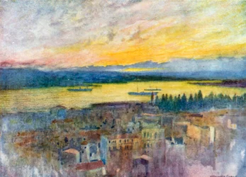 Golden Horn from the British Hospital, Galata