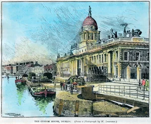 The Custom House, Dublin, Ireland, c1890