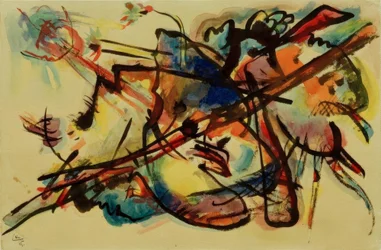 Abstract Composition (Blue Gold)