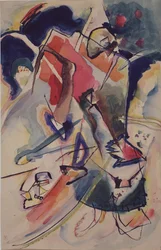 Composition with a woman