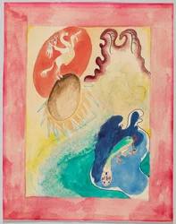 Design for the cover of the almanac “Der Blaue Reiter”