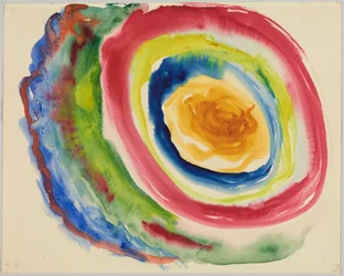 Color Study with Concentric Rings; Sheet 17 of the Sketchbook